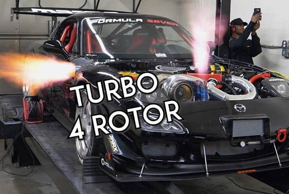 Turbo 4 Rotor RX-7 Dyno Screamer