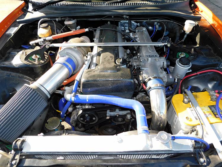 toyota supra engine bay