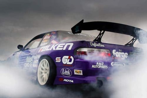 nissan silvia s13 burnout