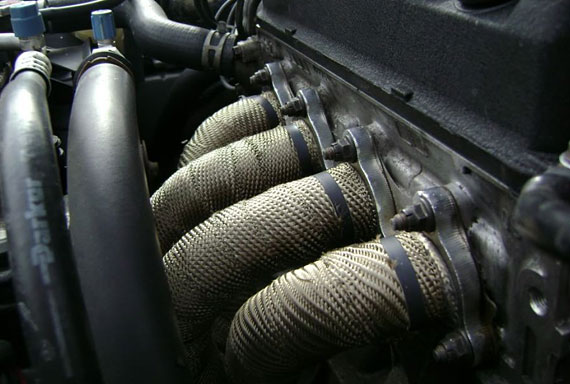 CAR MOTORCYCLE EXHAUST PIPE HEADER WRAP 2" X 50' BLACK WITH TIES FIBERGLASS CAR MOTORCYCLE EXHAUST PIPE HEADER WRAP 2" X 50' BLACK WITH TIES FIBERGLASS