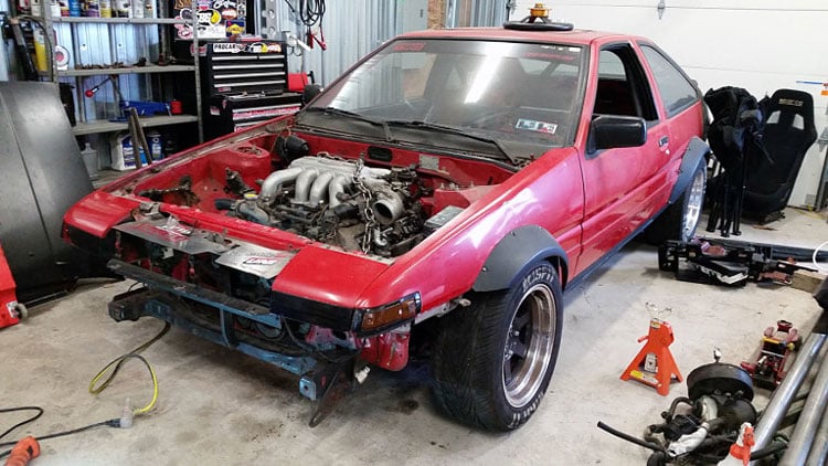 vh45de ae86 engine swap