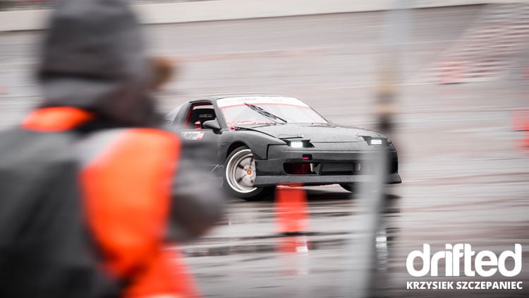 black 240sx s13 drift car