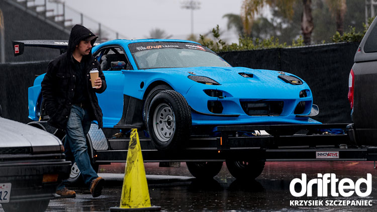 widebody rx7 fd3s on trailer