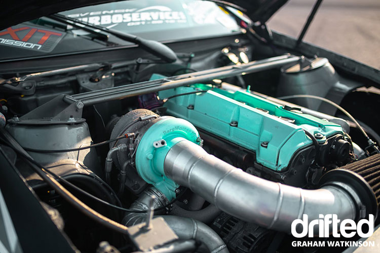 mecedes-drift-car-engine-bay