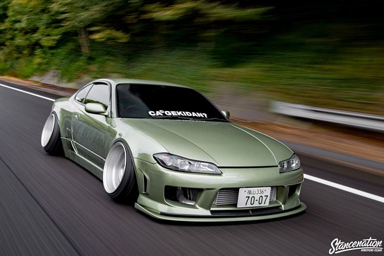 green aero nissan silvia s15