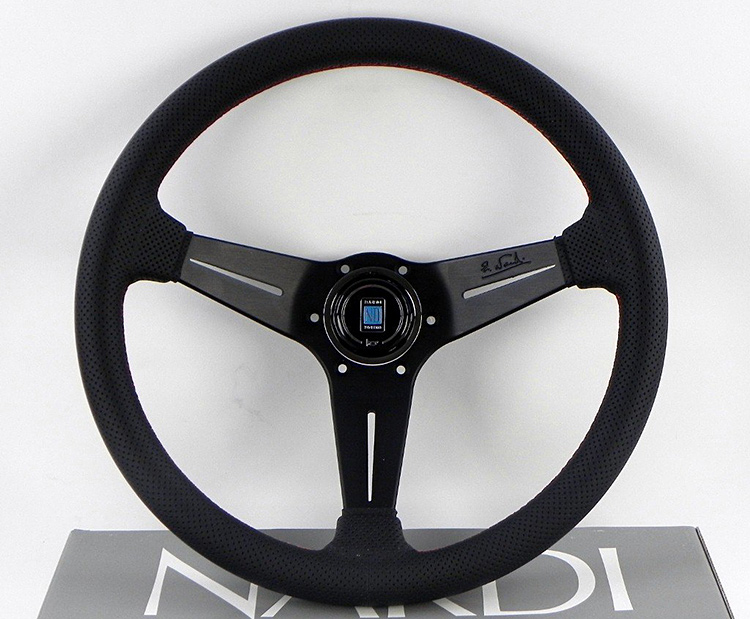 nardi 350mm leather racing steering wheel