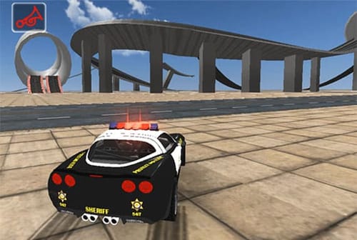 police drift car driving stunt game
