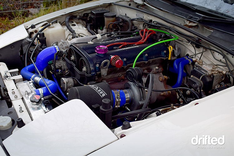 turbo miata turbo kit engine bay