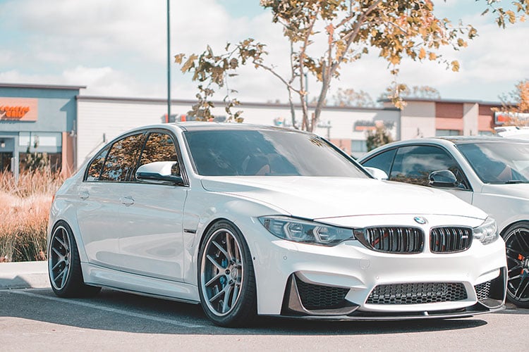 bmw m3 white static stance