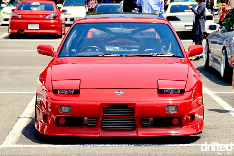 red 180sx 240sx type x slammed drift drifting drifted