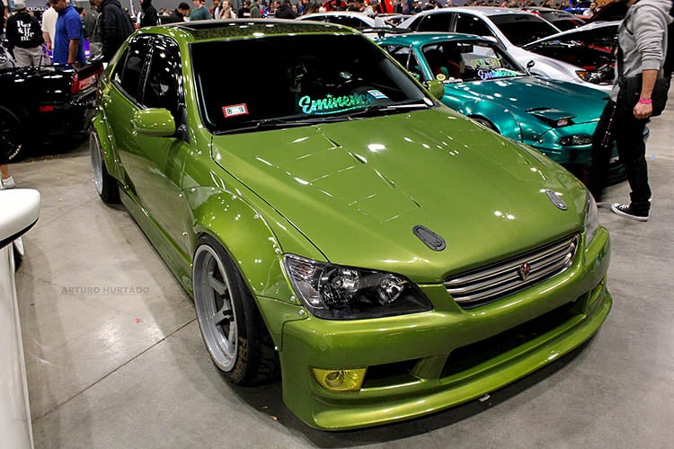 green widebody lexus