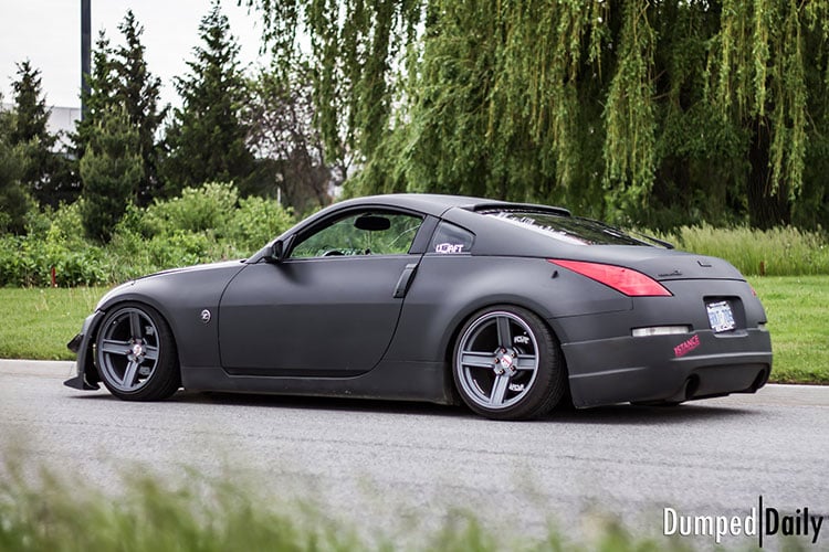 slammed 350z matt grey