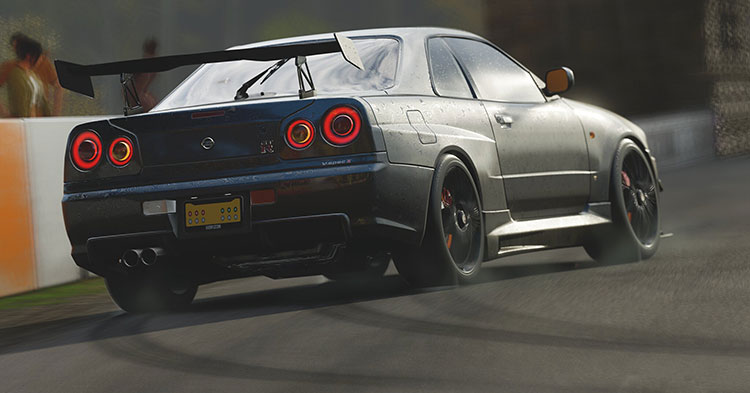 nissan skyline r34 gtr godzilla