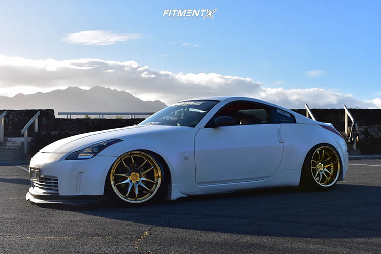 aodhan 350z nissan performance bc racing coilovers aodhan ds02 gold