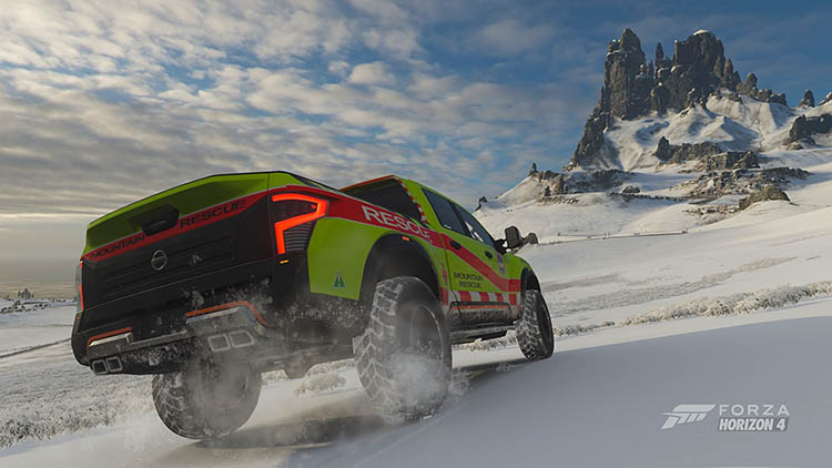 nissan titan rescue offroad snow forza horizon 4