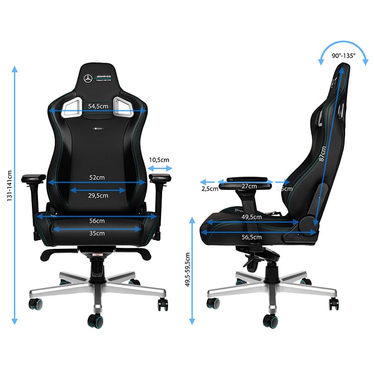 noblechairs mercedes amg petronas 2021 gaming chair