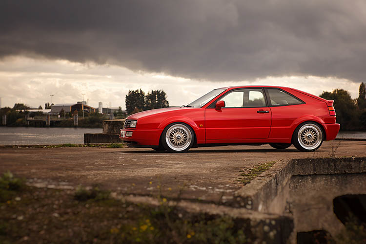 vw corrado red bbs rims