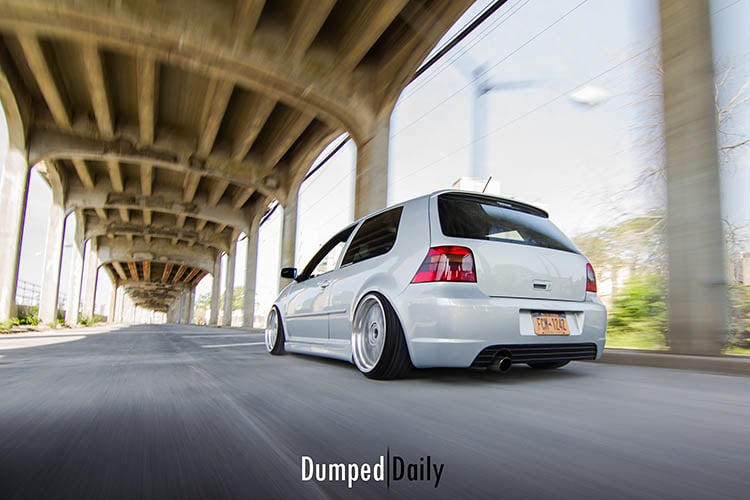 vw golf mk4 rolling shot