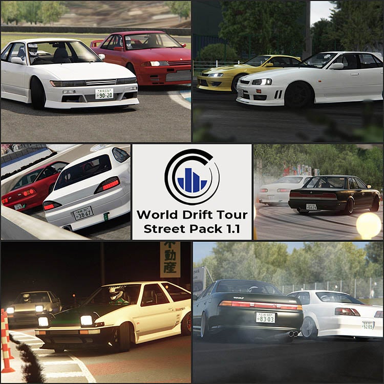 wdt world drift tour street car pack