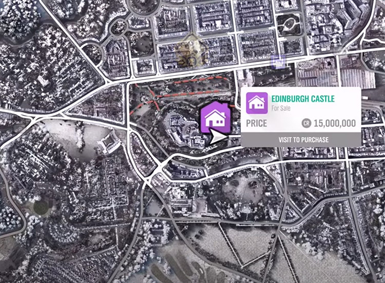 edinburgh castle location