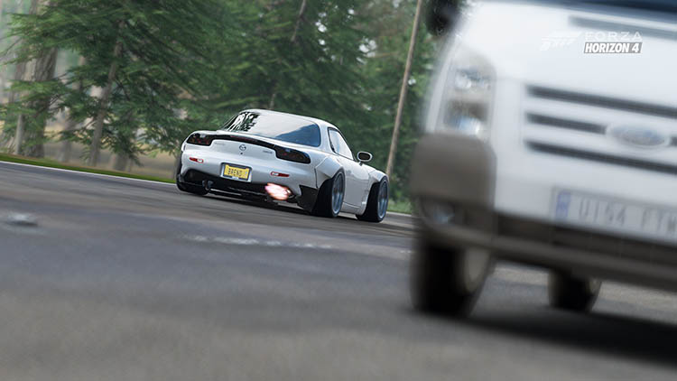 mazda rx7 fd flames street drift