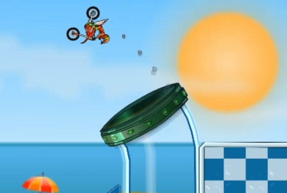 Moto X3M 5 Pool Party - Motor Stunts Games - Online Free Games