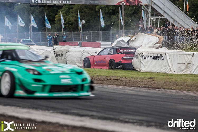 mondello park idc irish drift championship nissan silvia ps13 low brain james deane rx7