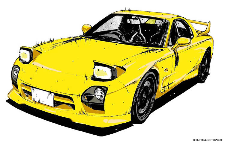 Initial D Keisuke Takahashi RX7 RX-7 FD3S Redsuns 1st Stage 