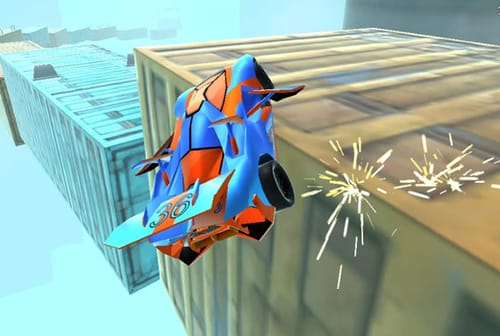 fly car stunt