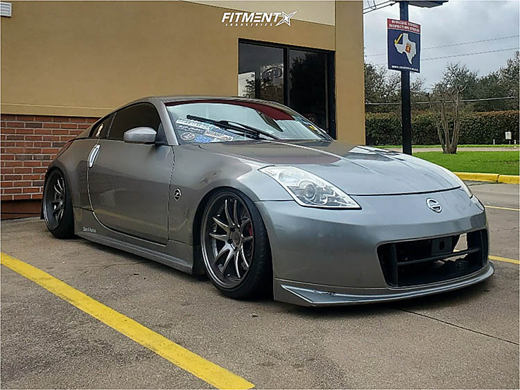 grey 2006 350z nissan touring bc racing coilovers aodhan ds02 hyperblack