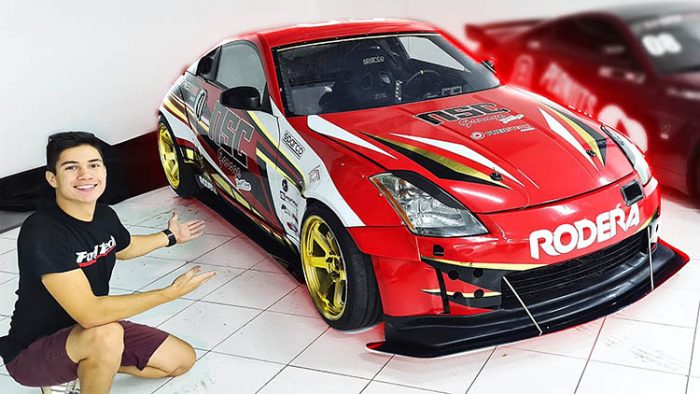 nissan 350z red tuned tuning