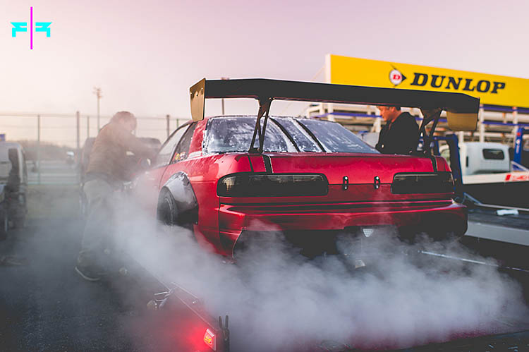 nissan silvia s13 ps13 red trailer steam sunrise