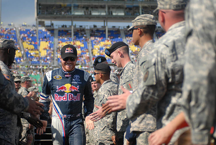 red bull athlete brian vickers soldiers army introduction