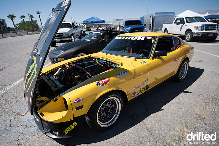 yellow datsun 240z street driven tours finale