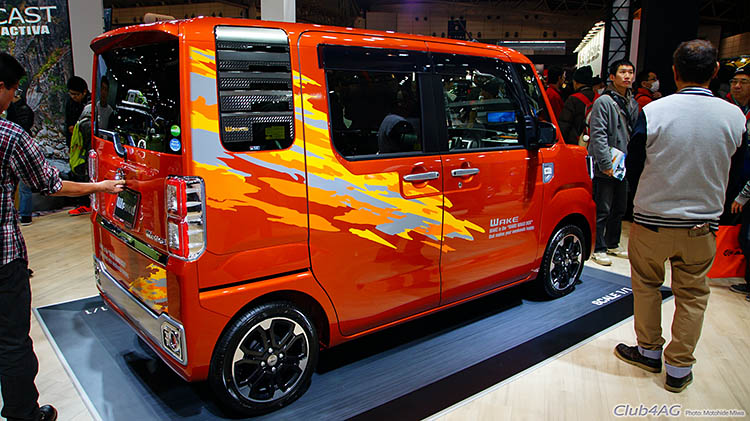 flame modified kei van jdm show