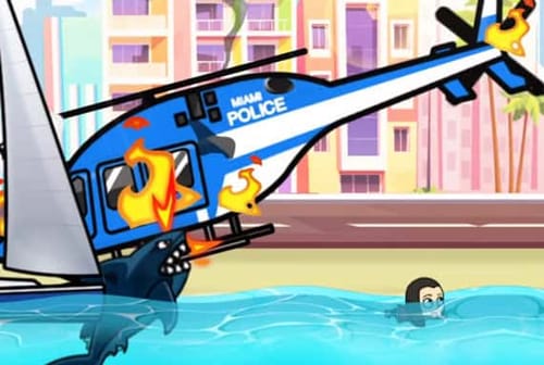 angry shark miami