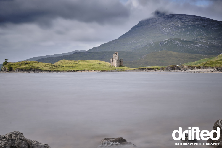 scottish loch with castle