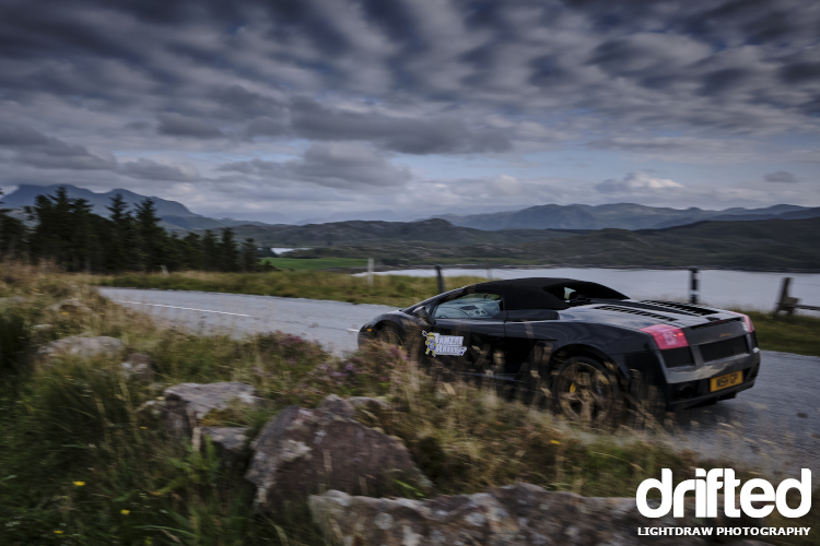 lamborghini gallardo parked at loch