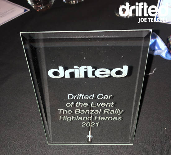 Drifted car of tour award