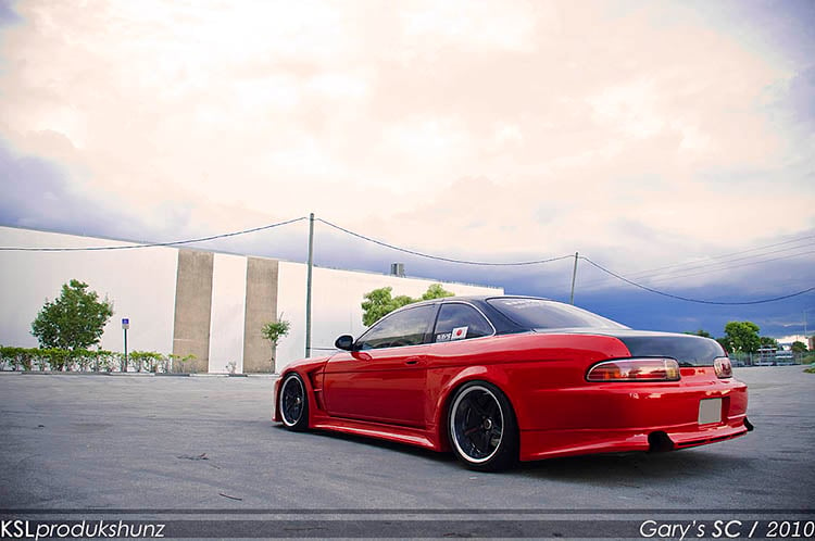 red widebody wide body wide arch jdm