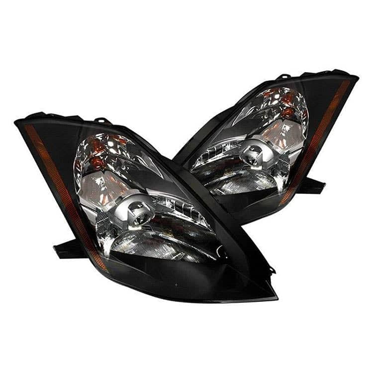 EAGLE EYES Black Projector Headlights For 2003-2005 Nissan 350Z / Fairlady Z