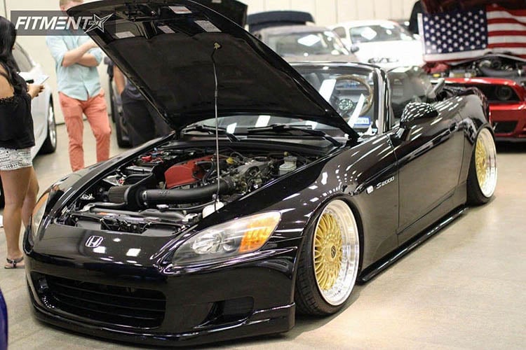 s2000 2002 air lift performance bagged esr sr03 gold