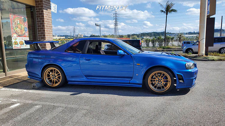 xt 206r 1998 skyline r34 nissan base tein coilovers cosmis racing bronze