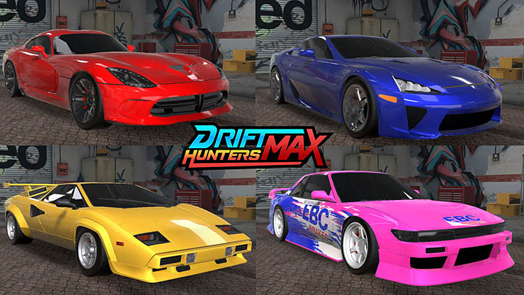 drift hunters max cars list