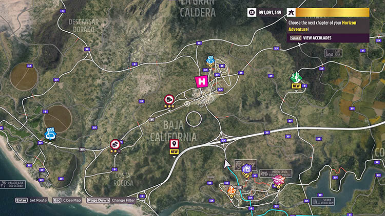 Horizon 1 Festival Site location Forza Horizon 5