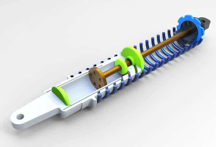 coilover strut internal 3d render what are coilovers