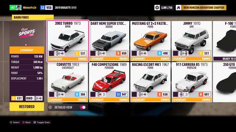 collection forza horizon 5 barn finds