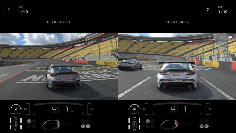 How to play 2 player Gran Turismo Sport