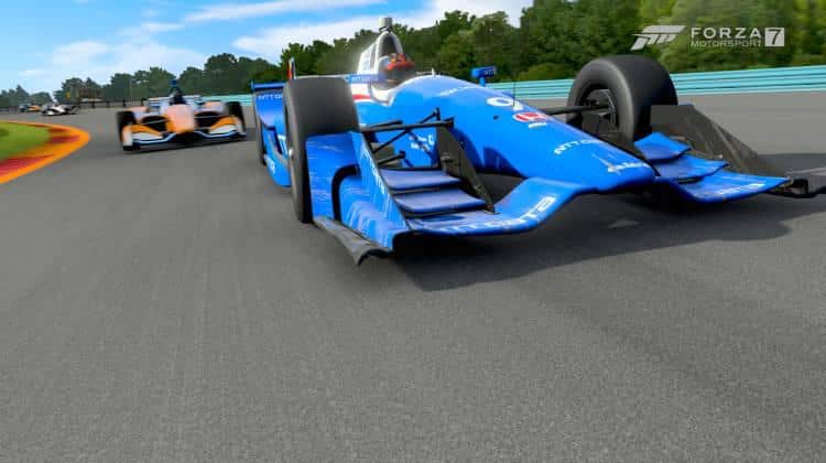 blue f1 car forza motorsport vs horizon