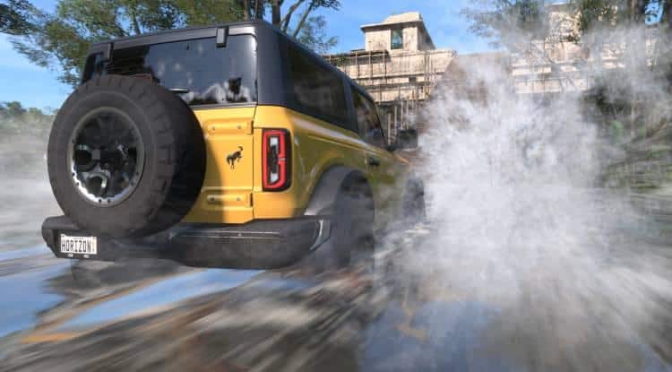 jeep water splash forza motorsport vs horizon